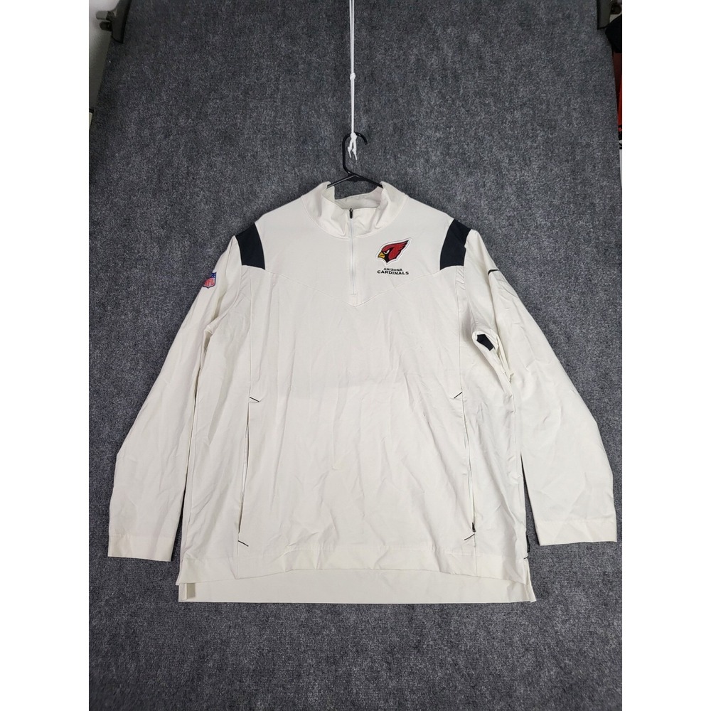 Nike Arizona Cardinals NFL Pullover On-Field Jacket Half Zip Men Sz XL Football